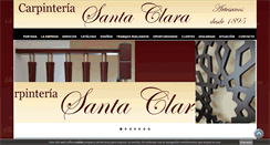 Desktop Screenshot of carpinteriasantaclara.com