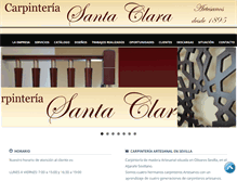 Tablet Screenshot of carpinteriasantaclara.com